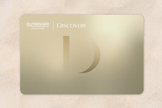 Gold Level Outrigger DISCOVERY-Mitgliedskarte