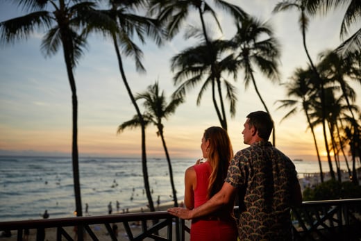 Reisender47 Lounge-Blick vom Outrigger Waikiki Beach Resort