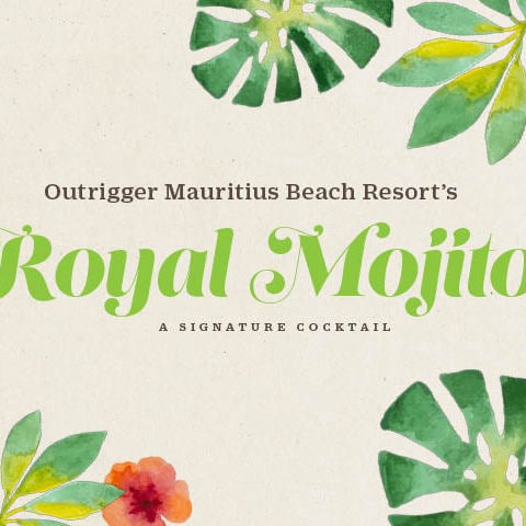 Royal Mojito Cocktail Rezept | Ausleger Mauritius Beach Resort