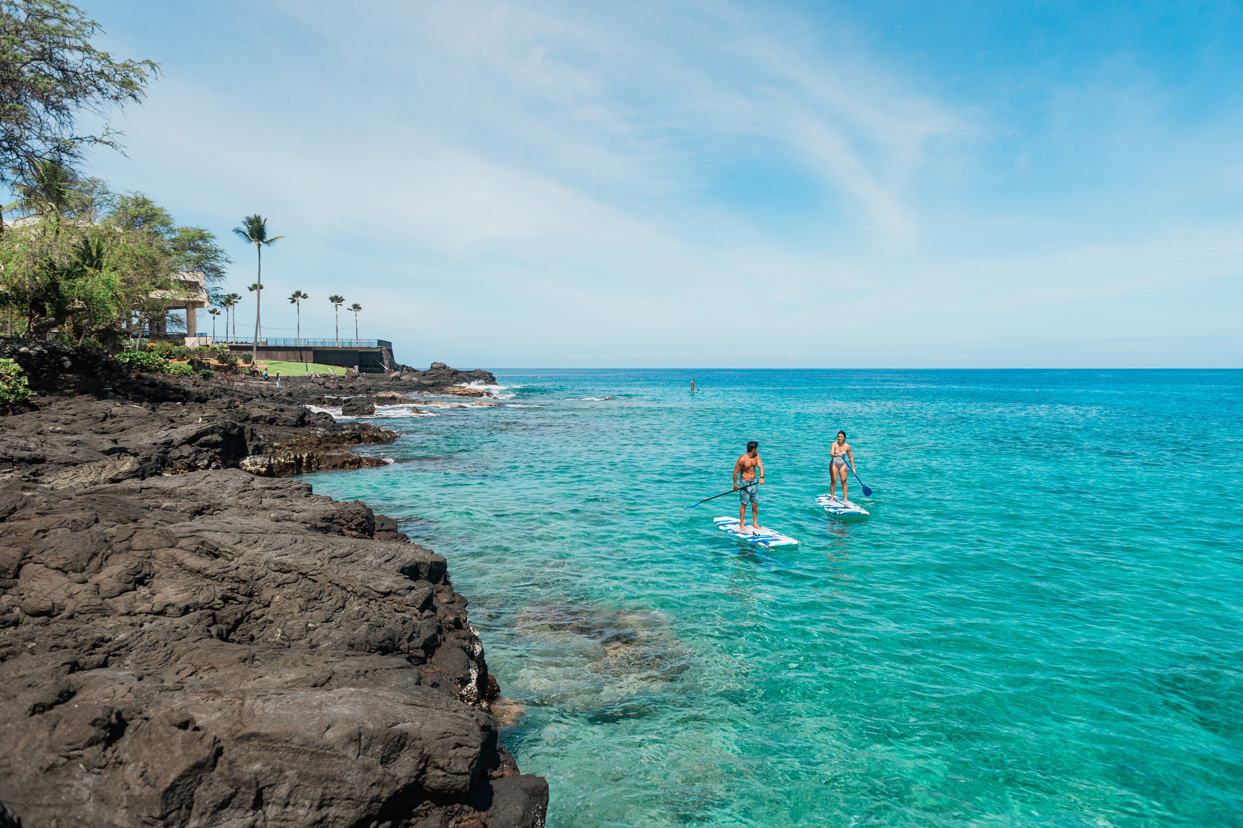 Paddleboarding im OUTRIGGER Kona Resort & Spa