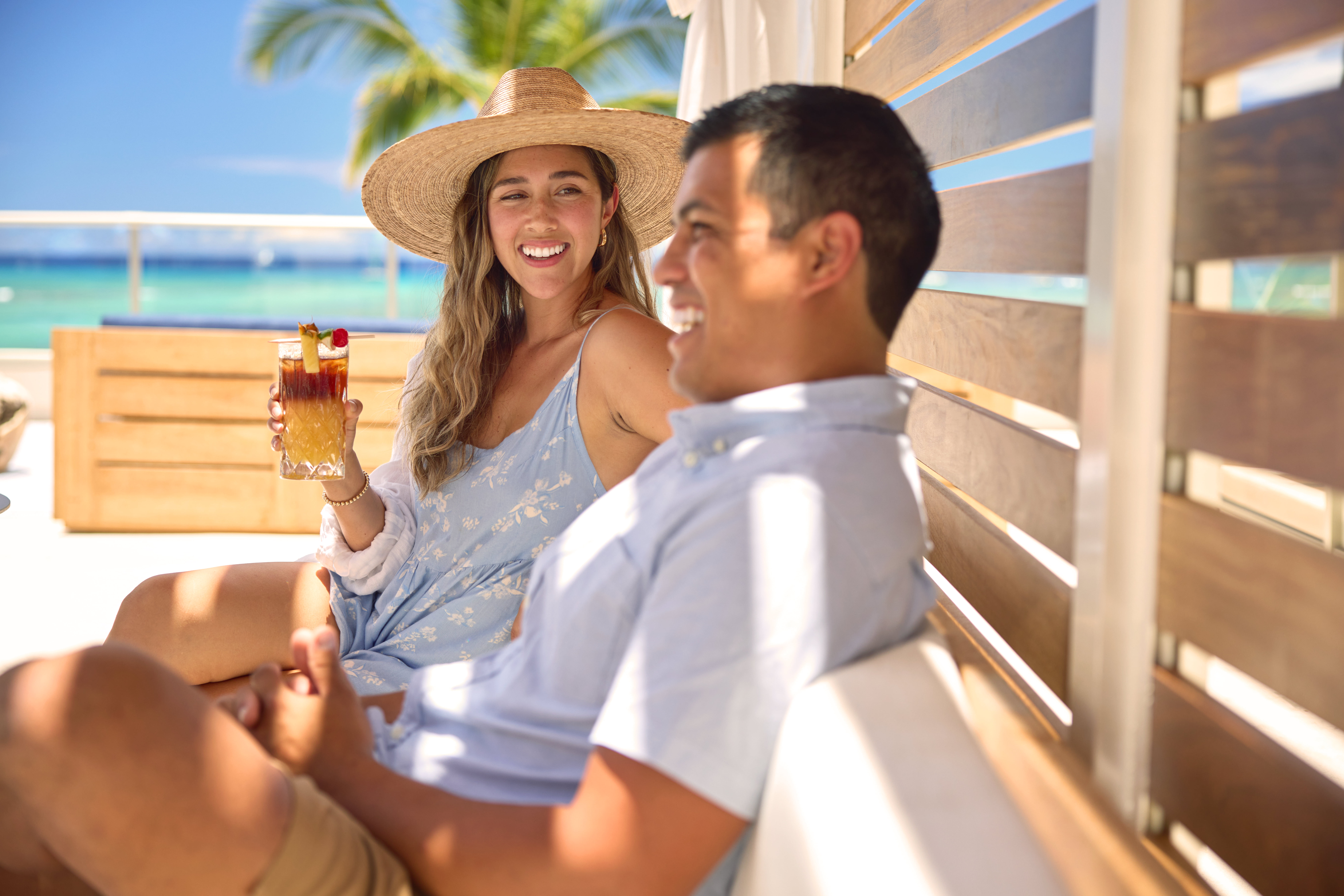 Cabana in der Voyager 47 Club Lounge